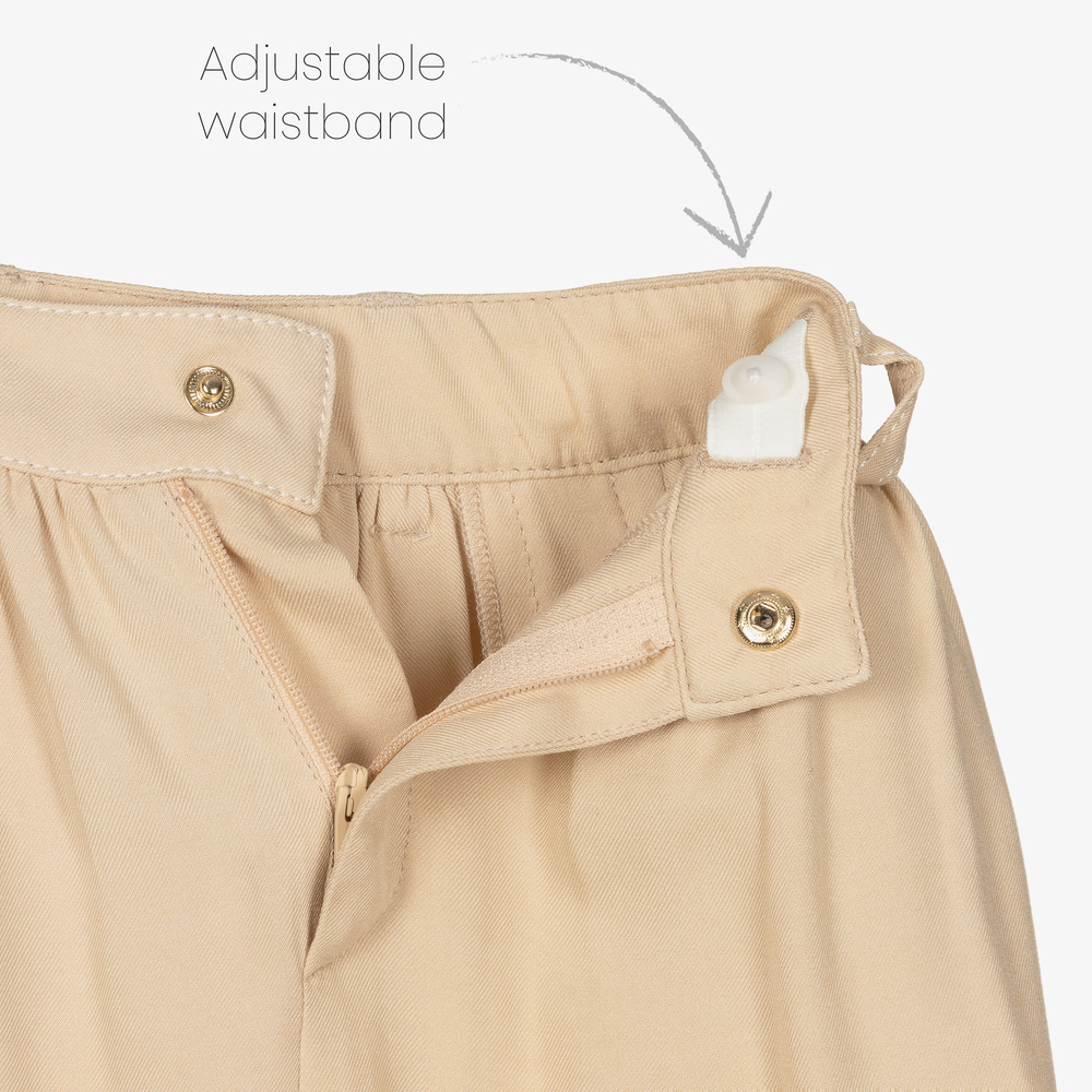 Chloé-Girls Beige Tulip Culottes | Childrensalon Outlet