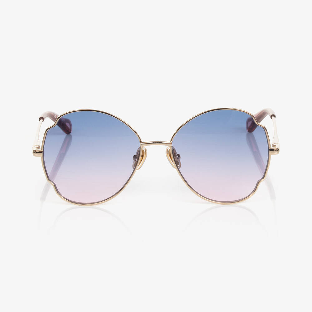 كلوي-نظارات شمسية لون أزرق للبنات | Childrensalon Outlet