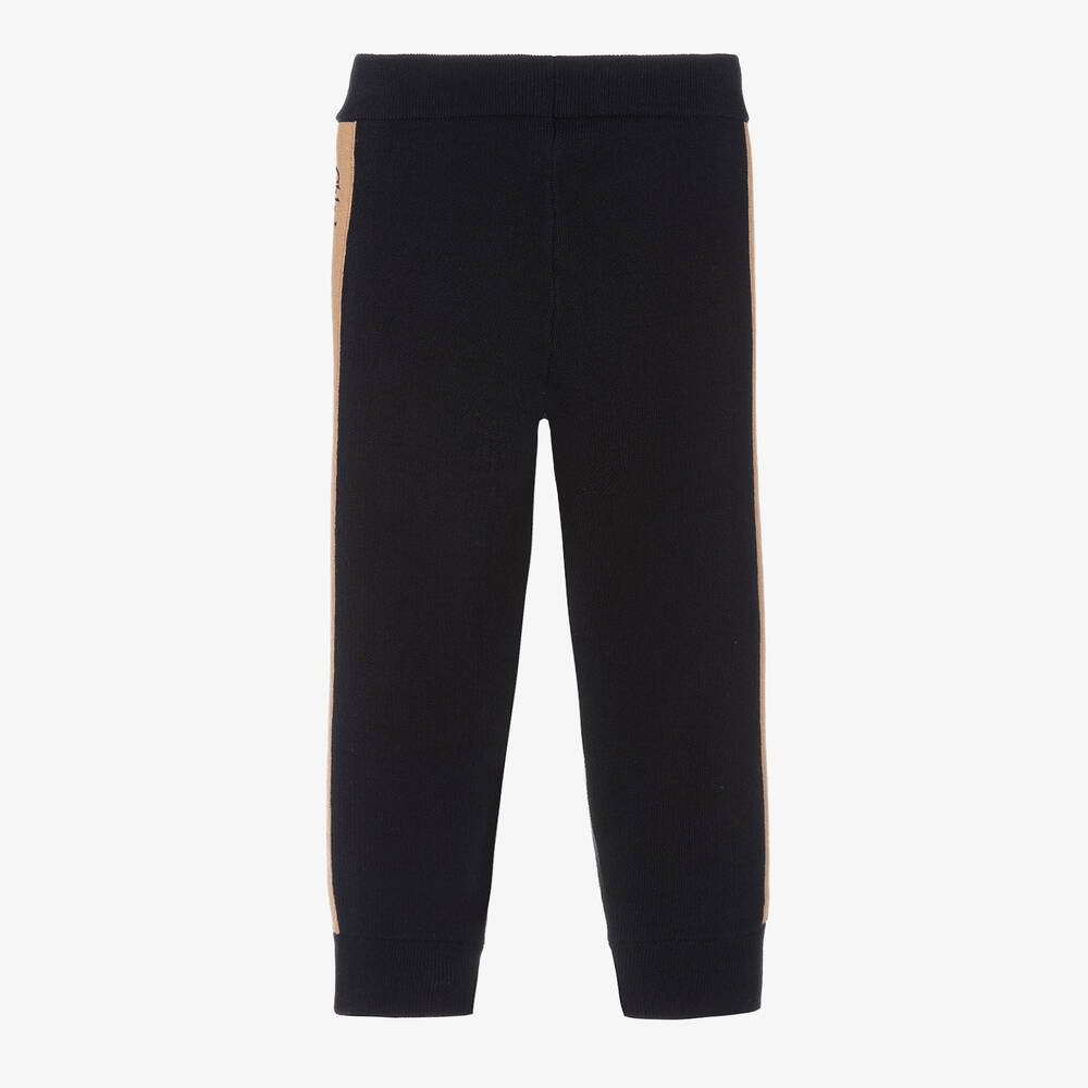 Chloé-Girls Blue Cotton Knit Joggers | Childrensalon Outlet