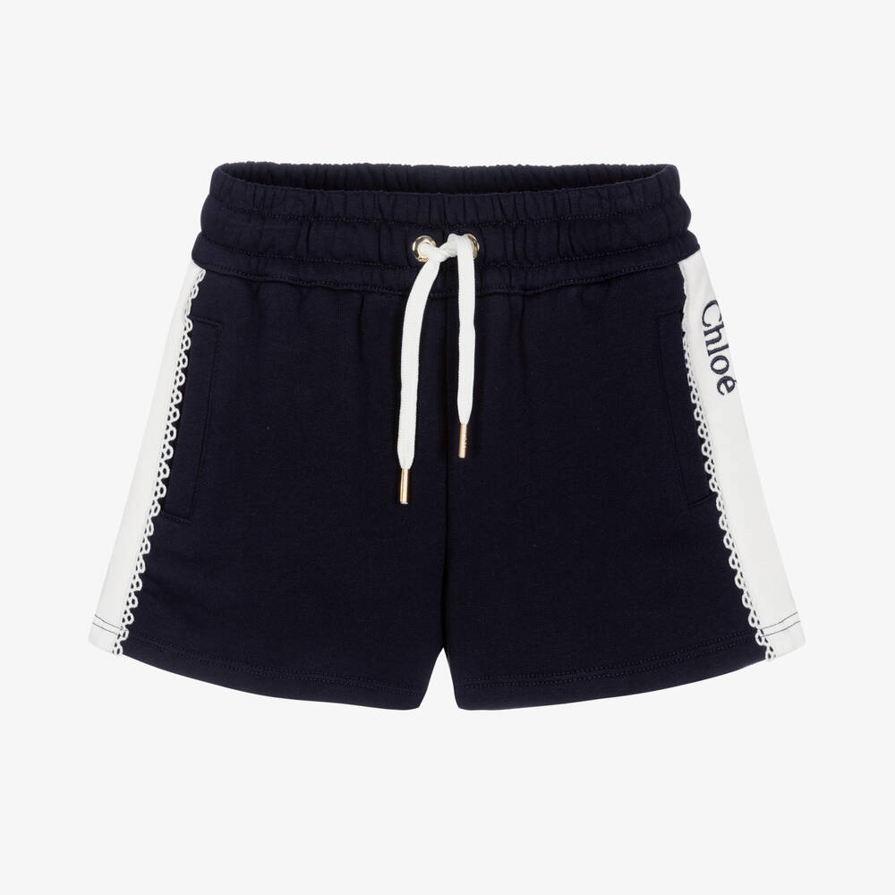 Chloé - Blaue Shorts aus Baumwolljersey (M) | Childrensalon