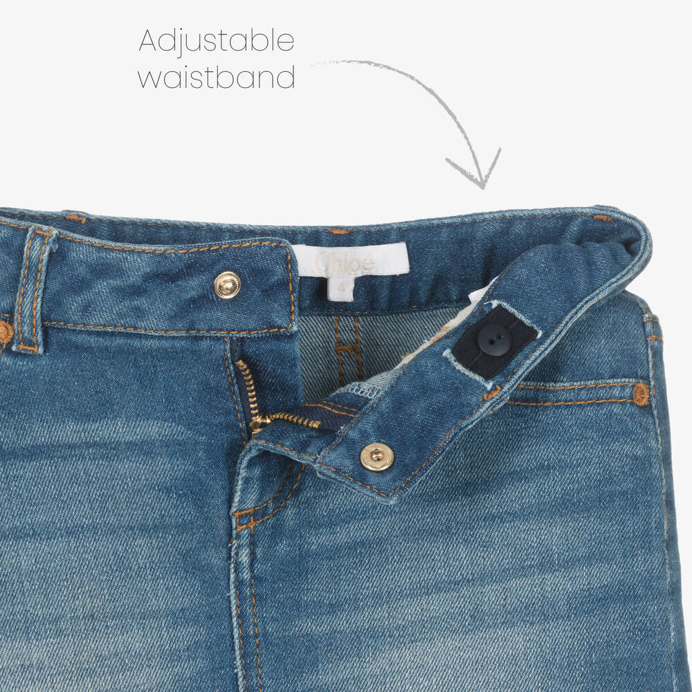 Chloé-Синяя джинсовая мини-юбка | Childrensalon Outlet