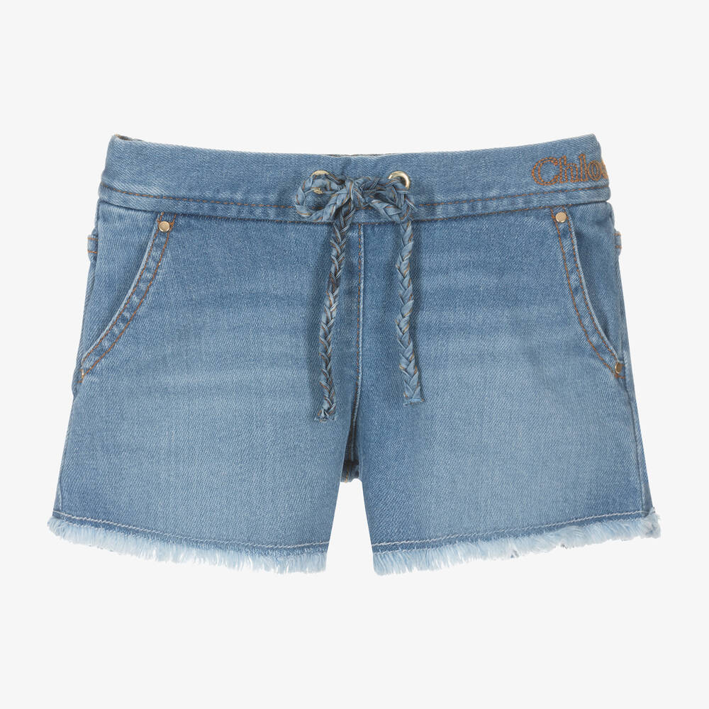 Ladies blue jean shorts on sale