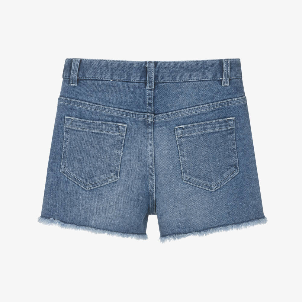 Chloé-Синие джинсовые шорты для девочек | Childrensalon Outlet