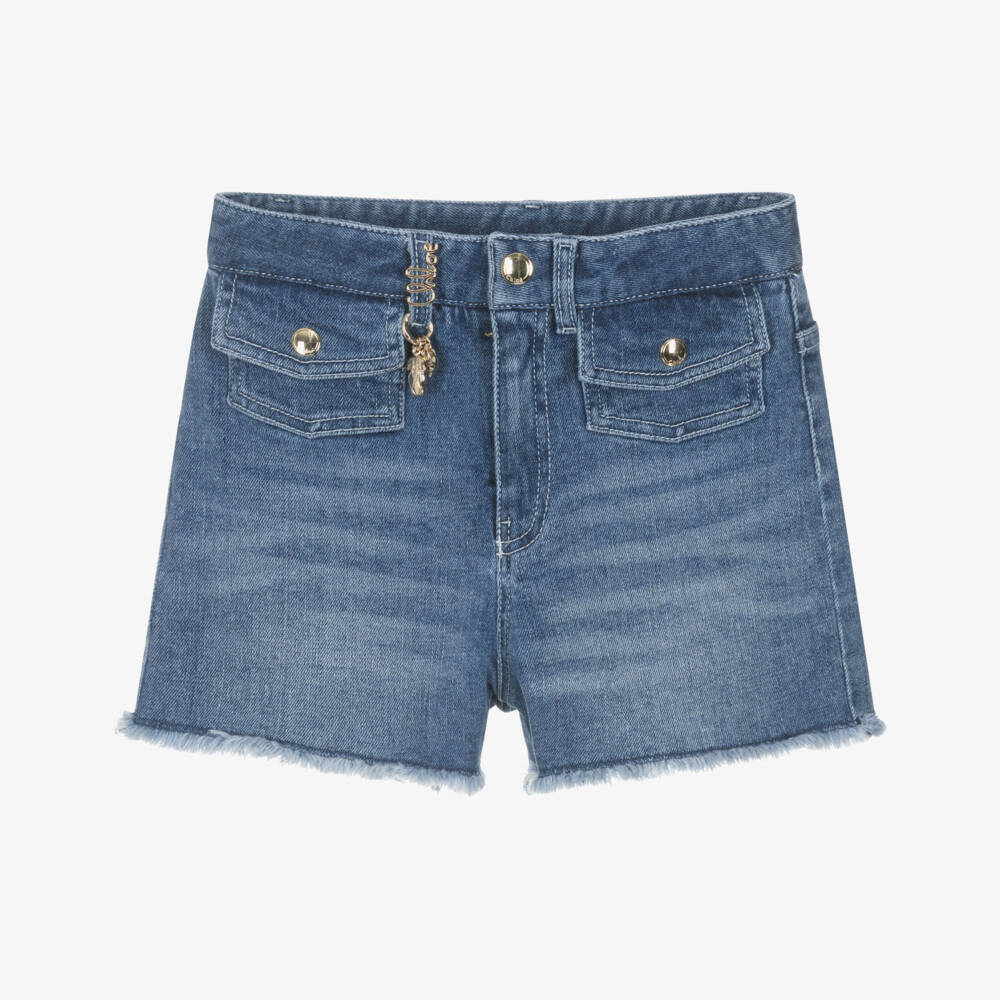 Chloé-Синие джинсовые шорты для девочек | Childrensalon Outlet