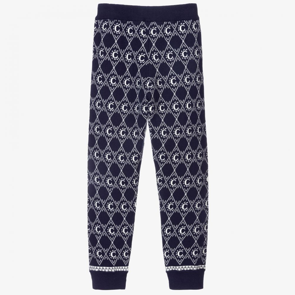 Chloé-Синие трикотажные джоггеры для девочек | Childrensalon Outlet