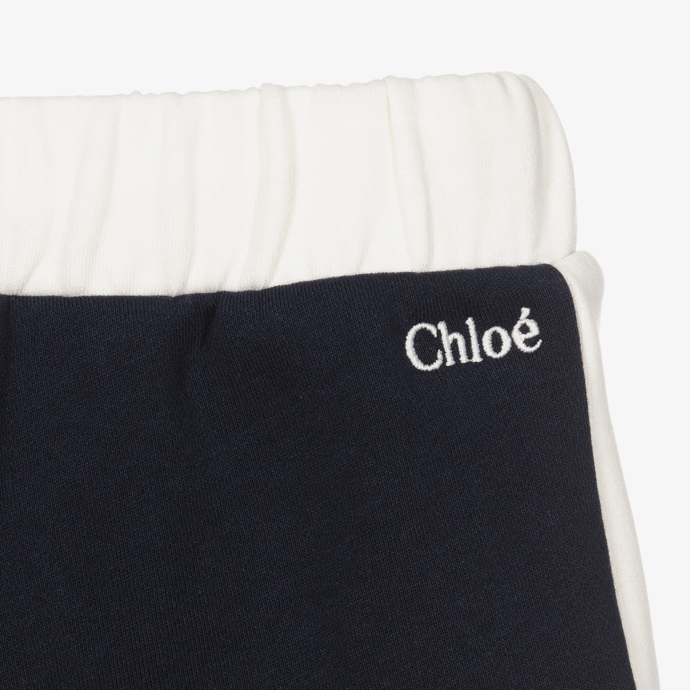 Chloé-Girls Blue Sweatshirt Shorts | Childrensalon Outlet