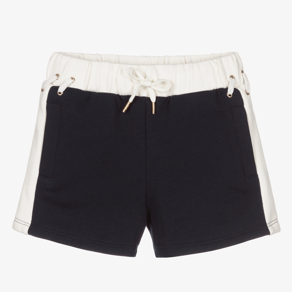 Chloé - Blaue Sweatshorts für Mädchen | Childrensalon