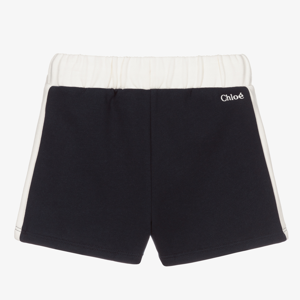 Chloé-Girls Blue Sweatshirt Shorts | Childrensalon Outlet