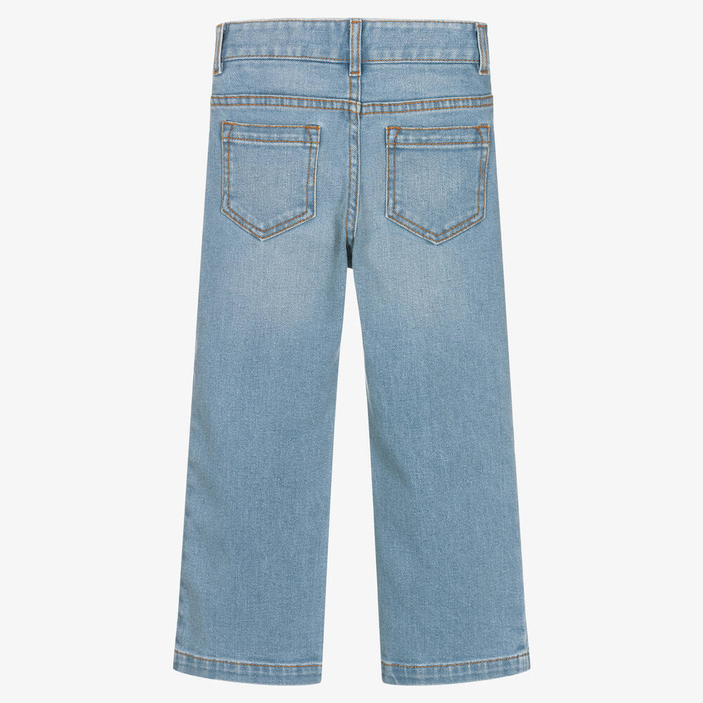 Chloé-Широкие голубые джинсы для девочек | Childrensalon Outlet