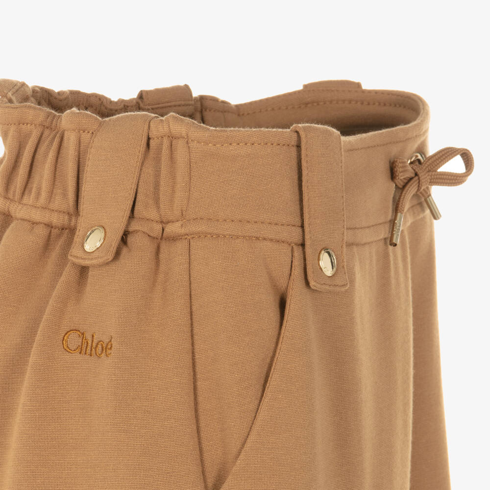 Chloé-كولوت جيرسي ميلانو لون بني للبنات | Childrensalon Outlet