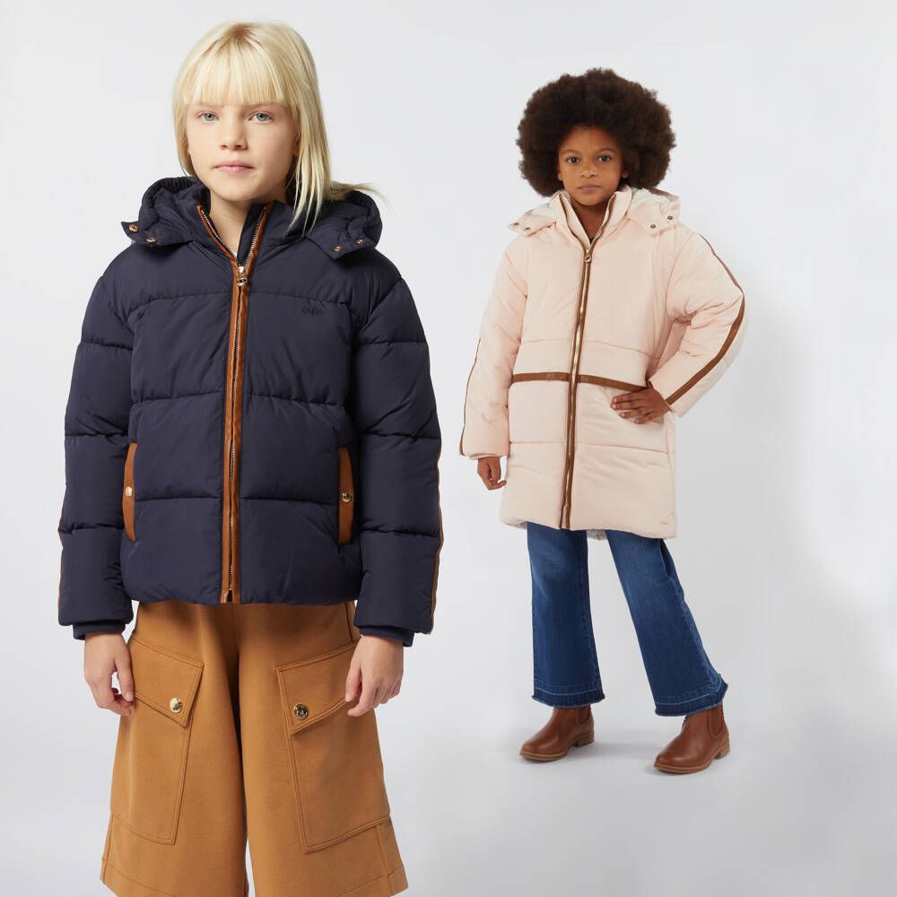 Chloé-كولوت جيرسي ميلانو لون بني للبنات | Childrensalon Outlet