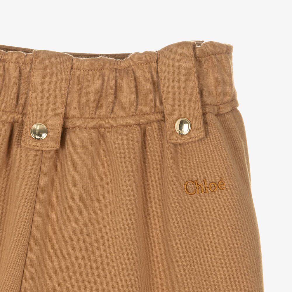 Chloé-كولوت جيرسي ميلانو لون بني للبنات | Childrensalon Outlet