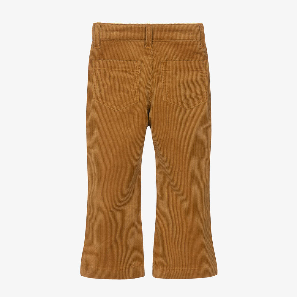 Chloé-Girls Brown Corduroy Trousers | Childrensalon Outlet