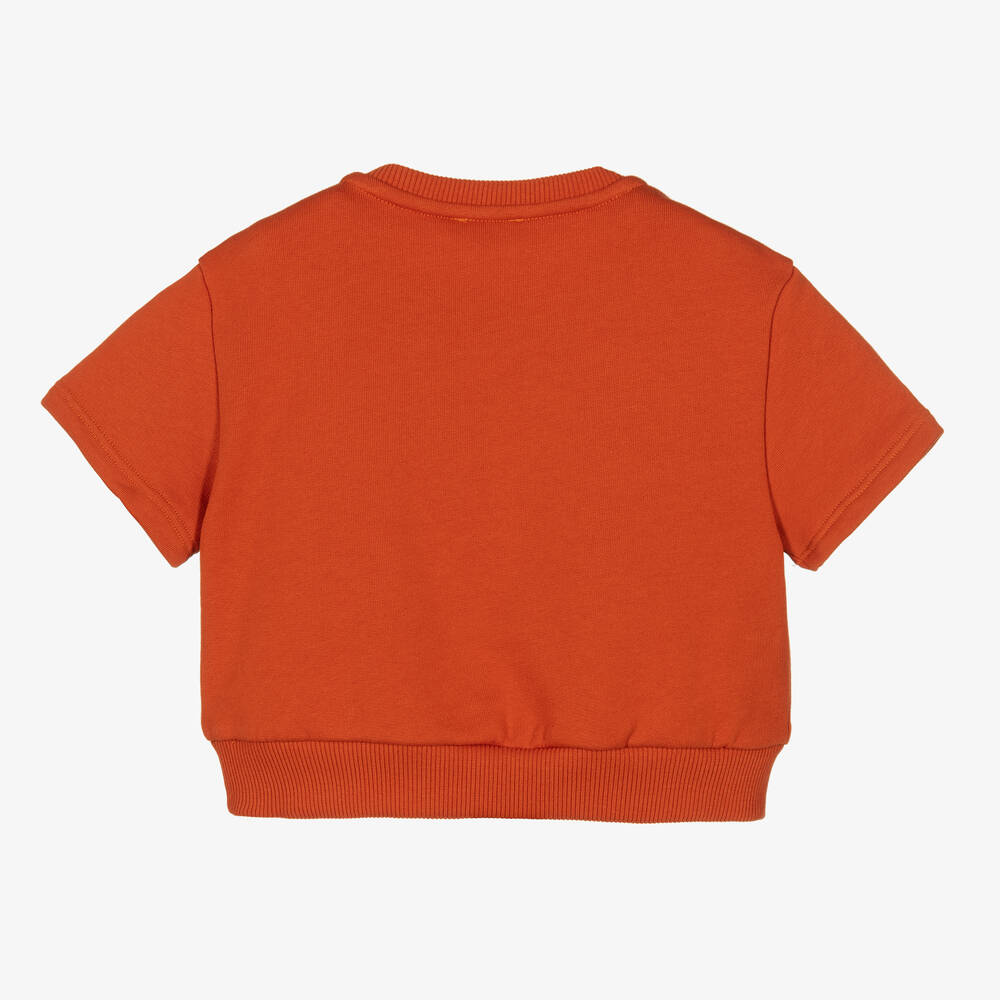 Chloé-Оранжевый хлопковый свитшот | Childrensalon Outlet