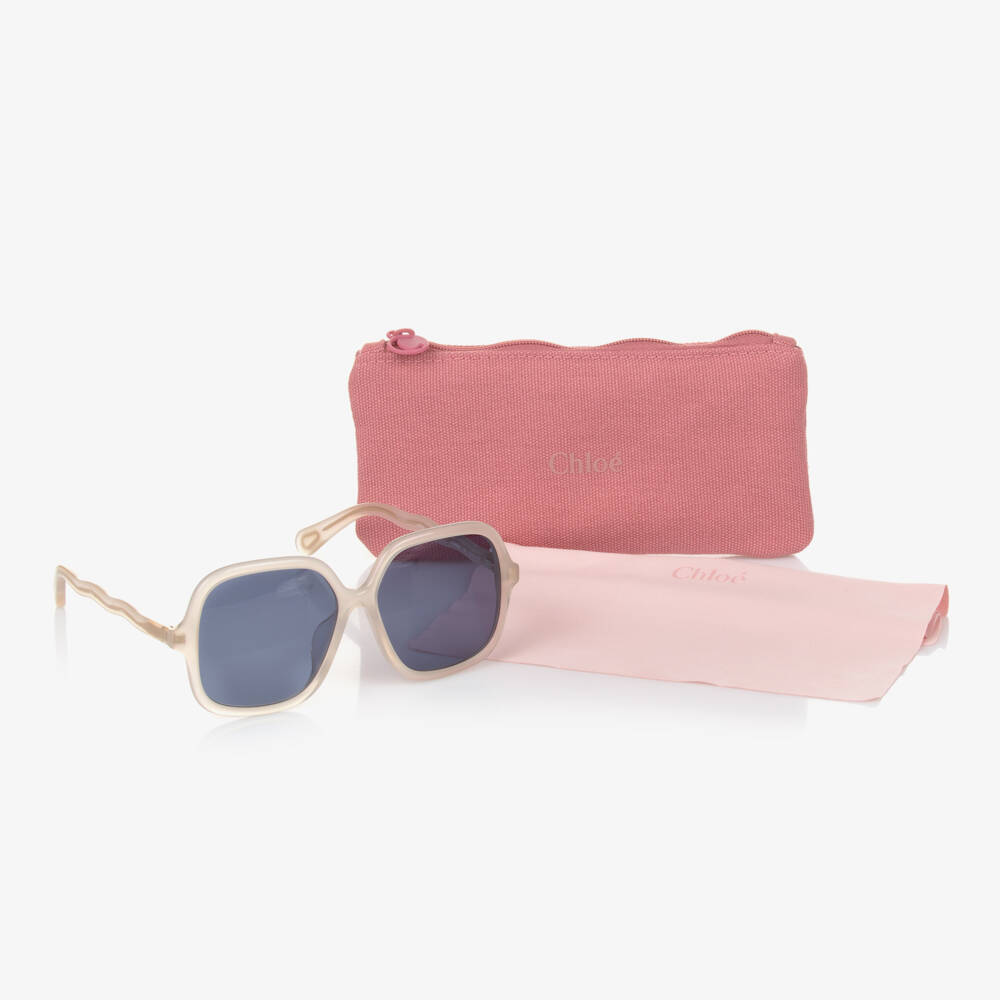 Chloé-Girls Chic White Sunshades | Childrensalon Outlet