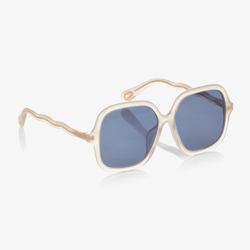 Chloé-Girls Chic White Sunshades | Childrensalon Outlet