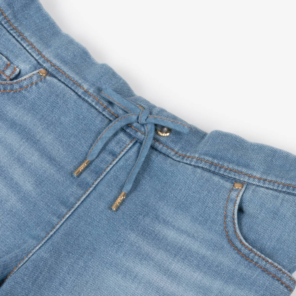 Chloé-شورت جينز كلاسيكي أزرق للبنات | Childrensalon Outlet