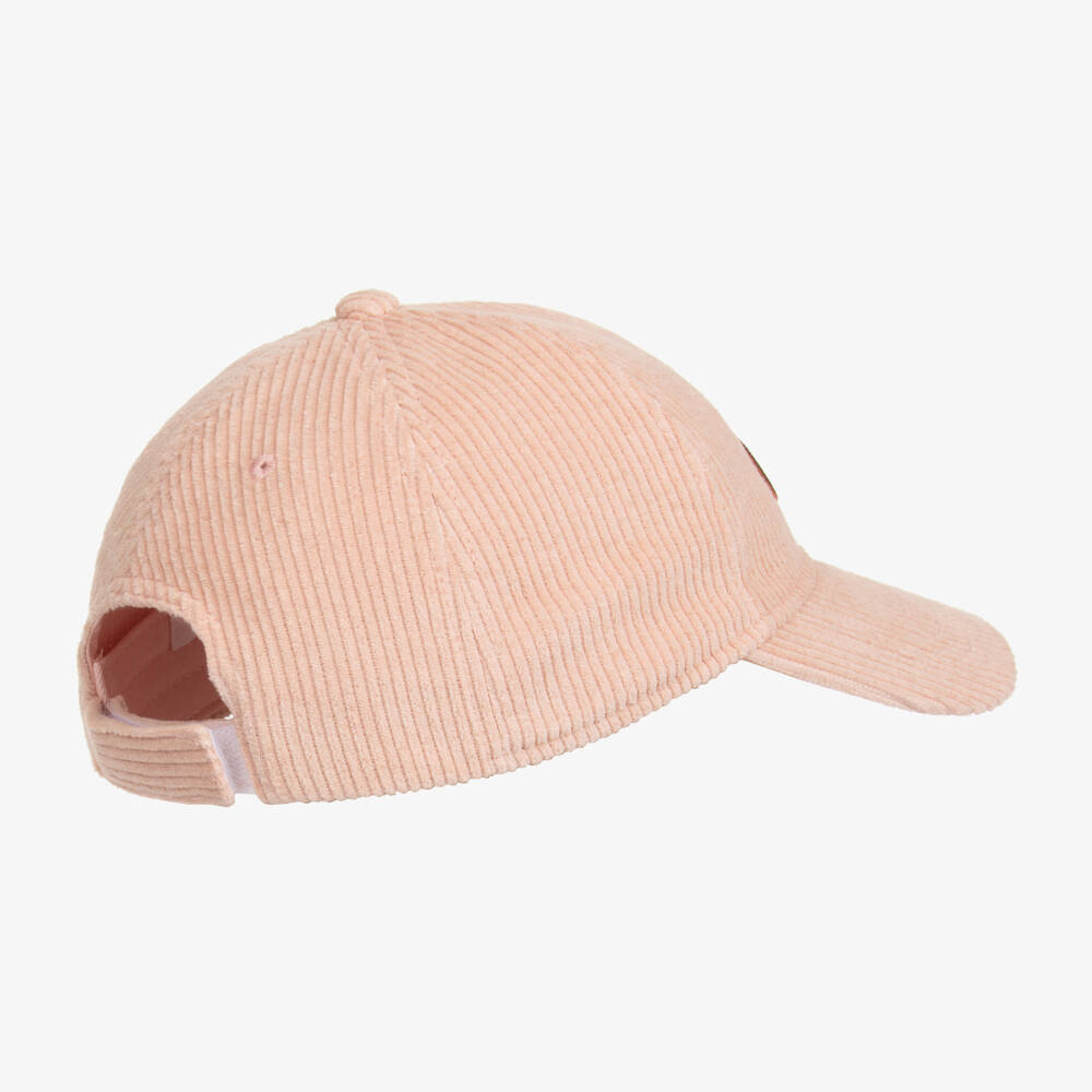 Chloé-Girls Corduroy Pink Hat | Childrensalon Outlet