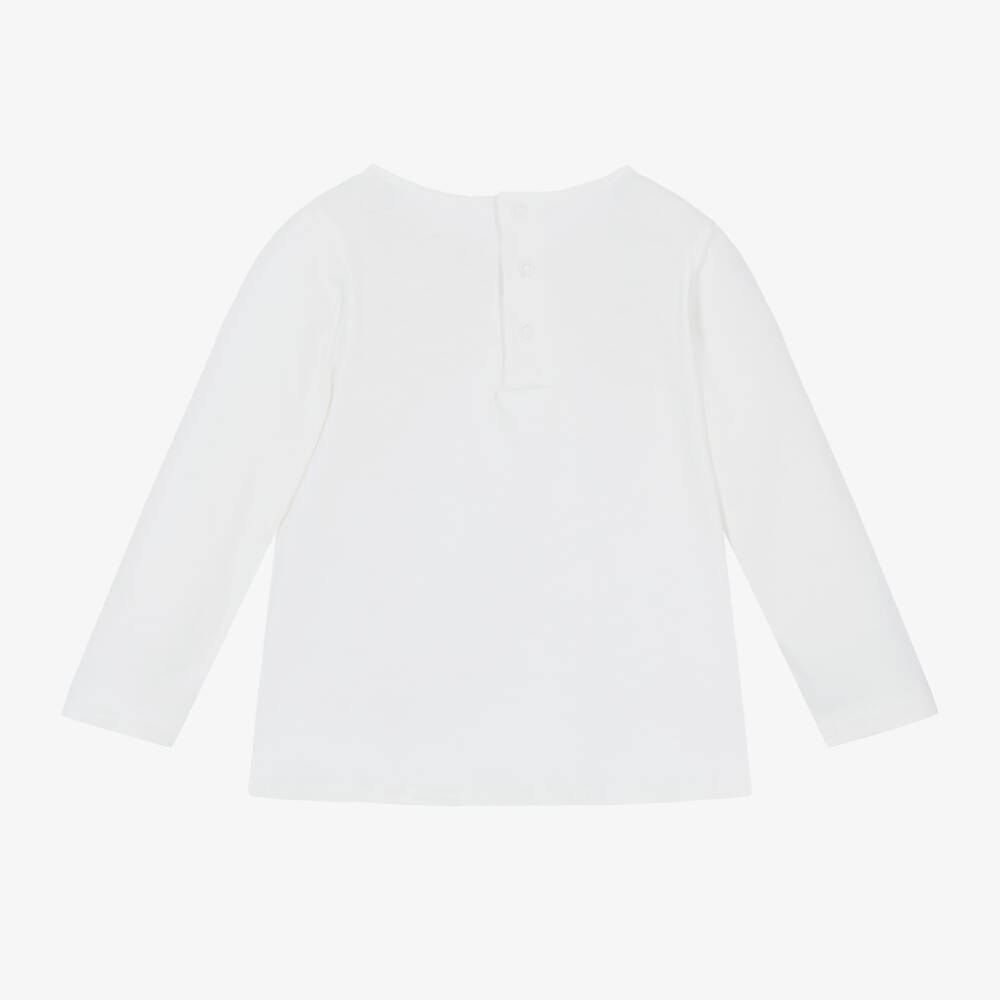Chloé-Girls Cotton Spiral Design Top | Childrensalon Outlet