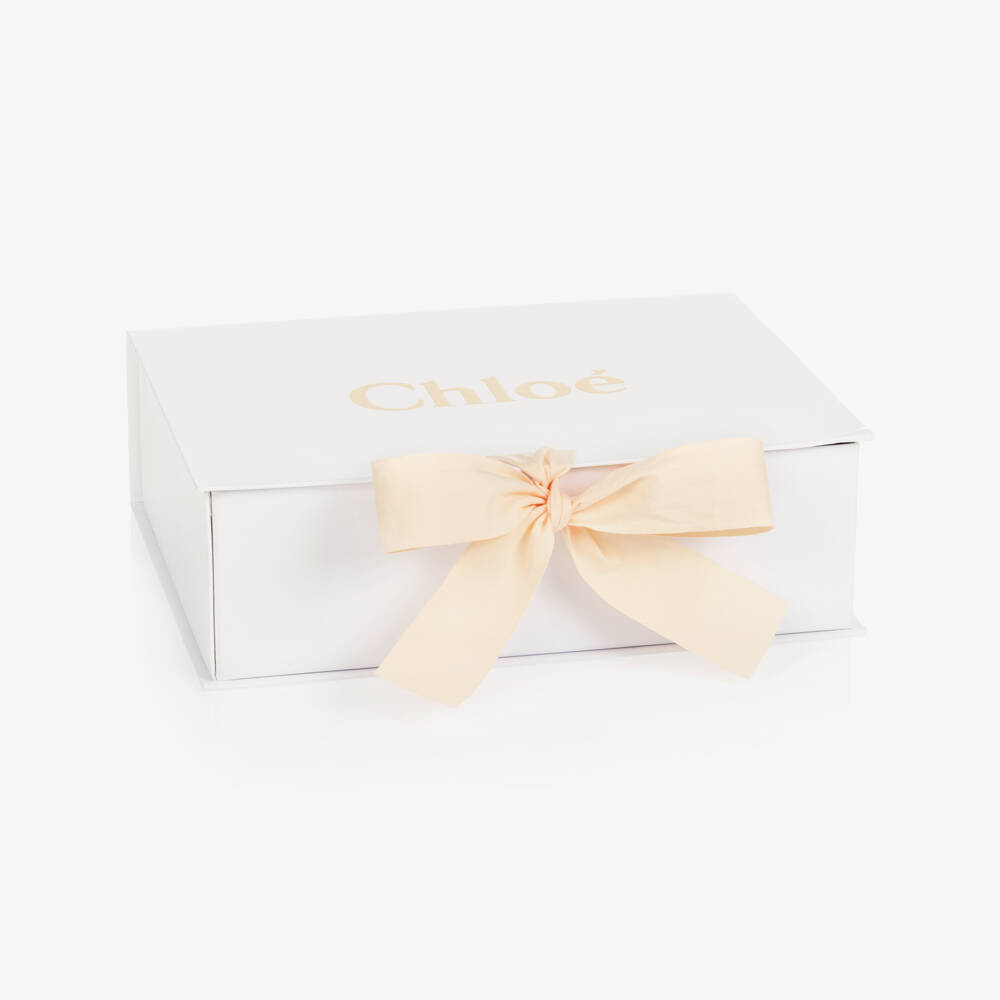 Chloé-Girls Creamy Knit Cotton Wrap | Childrensalon Outlet
