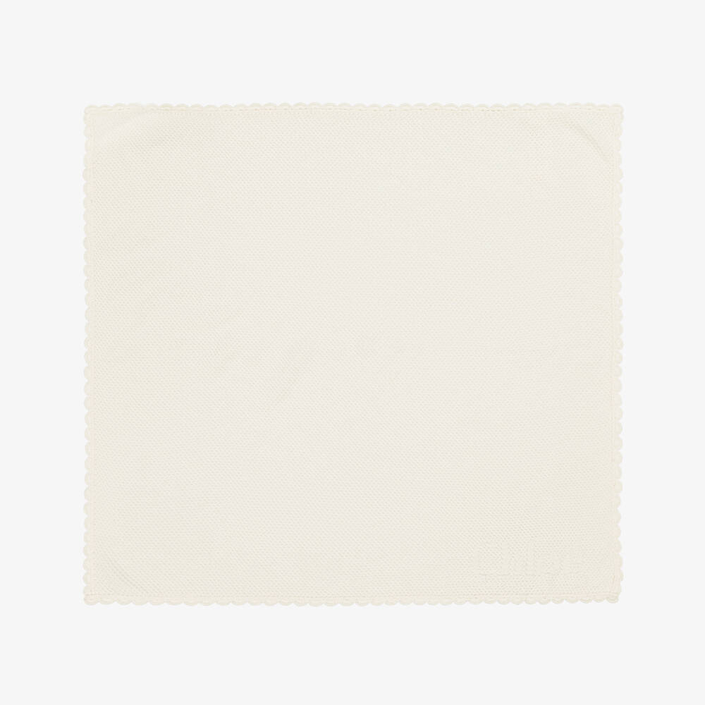 Chloé-Girls Creamy Knit Cotton Wrap | Childrensalon Outlet