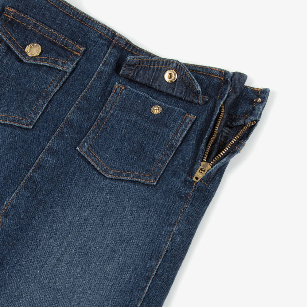 Chloé-Классическая синяя джинсовая юбка для девочек | Childrensalon Outlet