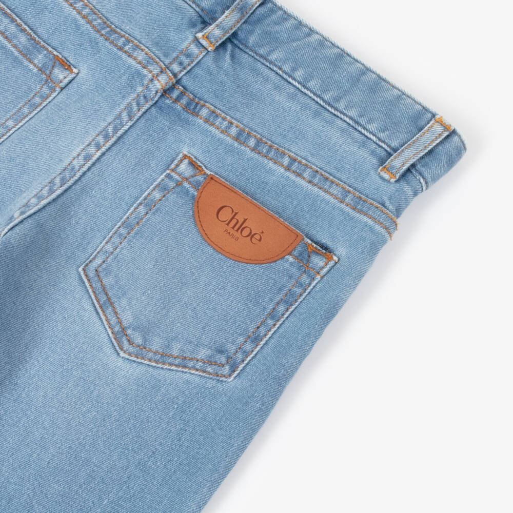Chloé-بنطلون جينز أنيق للبنات بقصة واسعة | Childrensalon Outlet
