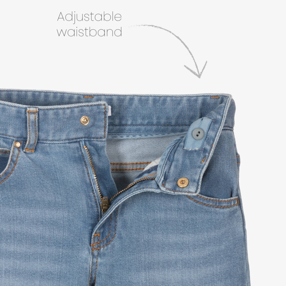 Chloé-بنطلون جينز أنيق للبنات بقصة واسعة | Childrensalon Outlet