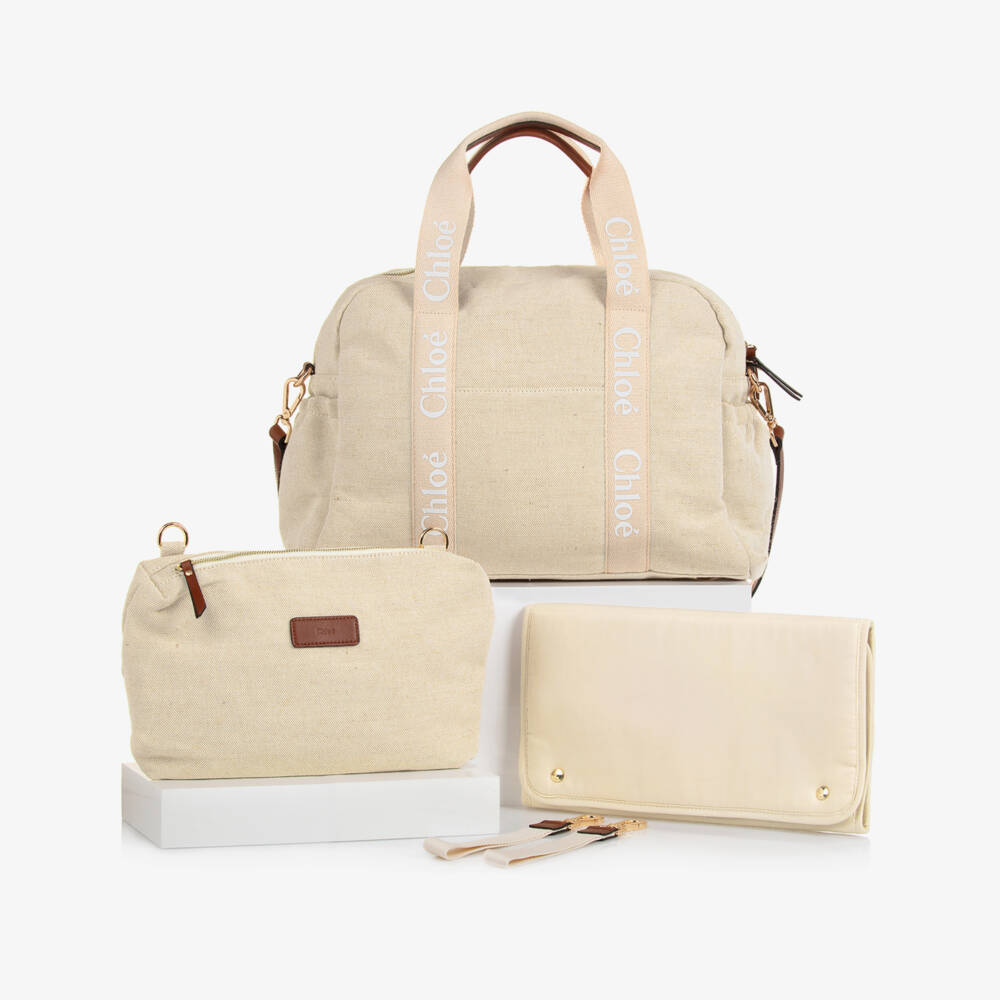Chloé-Girls Elegant Beige Baby Tote | Childrensalon Outlet