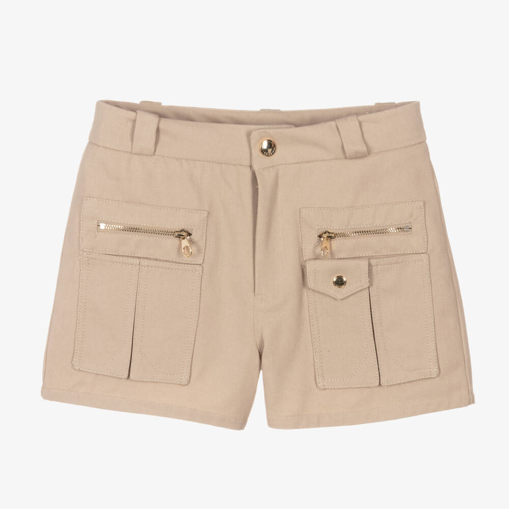 Chloé-شورت تويل بيج أنيق للبنات | Childrensalon Outlet