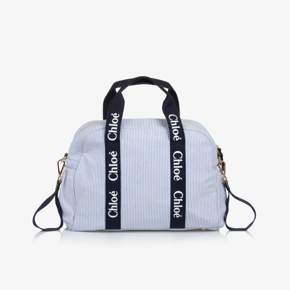 Chloé-Girls Elegant Blue Carry-All Tote | Childrensalon Outlet