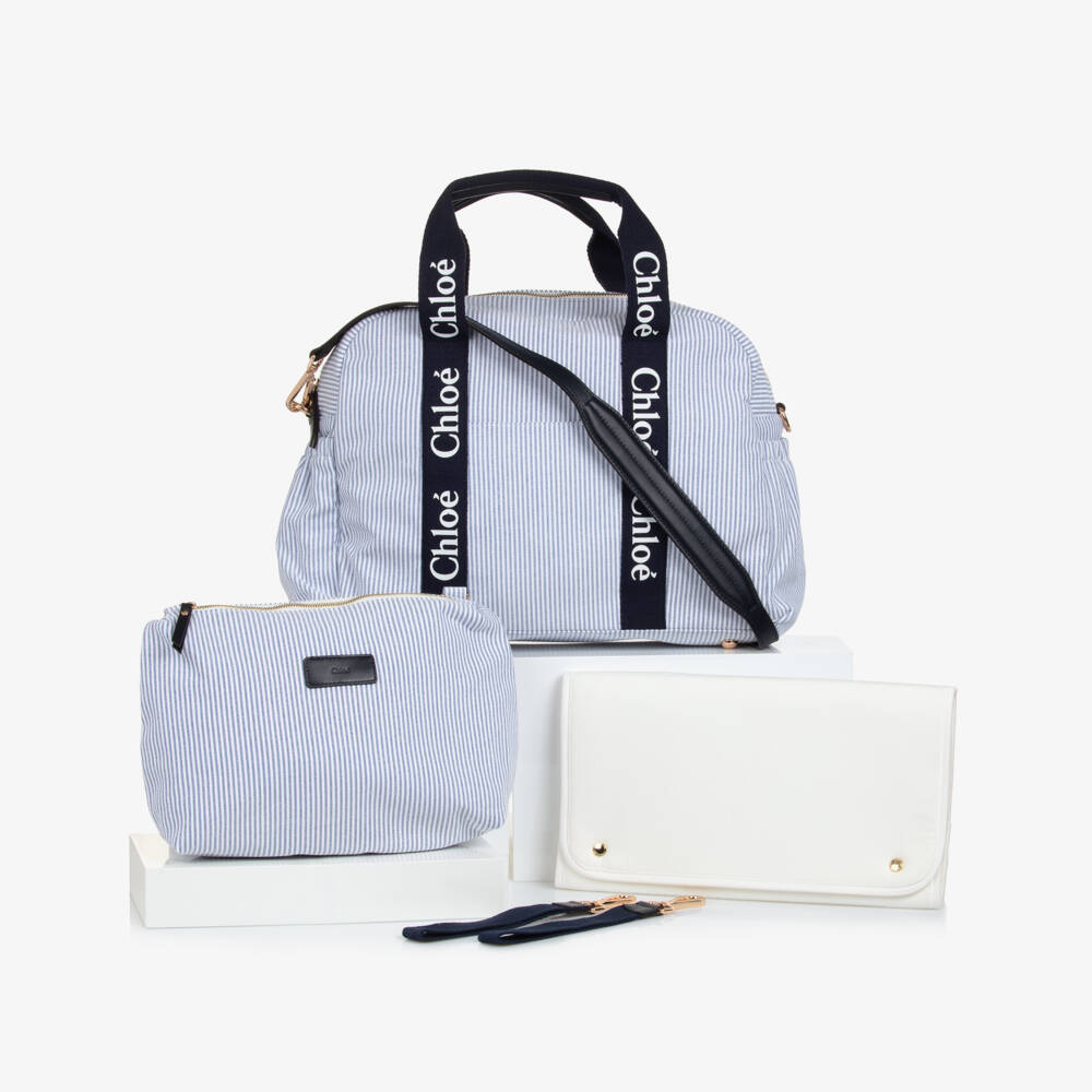 Chloé-Girls Elegant Blue Carry-All Tote | Childrensalon Outlet