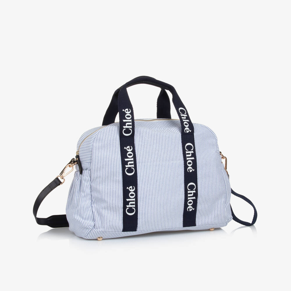 Chloé-Girls Elegant Blue Carry-All Tote | Childrensalon Outlet