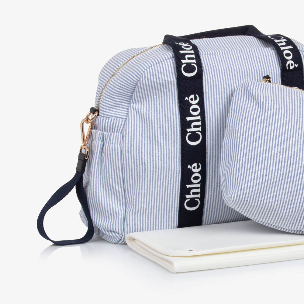 Chloé-Girls Elegant Blue Carry-All Tote | Childrensalon Outlet