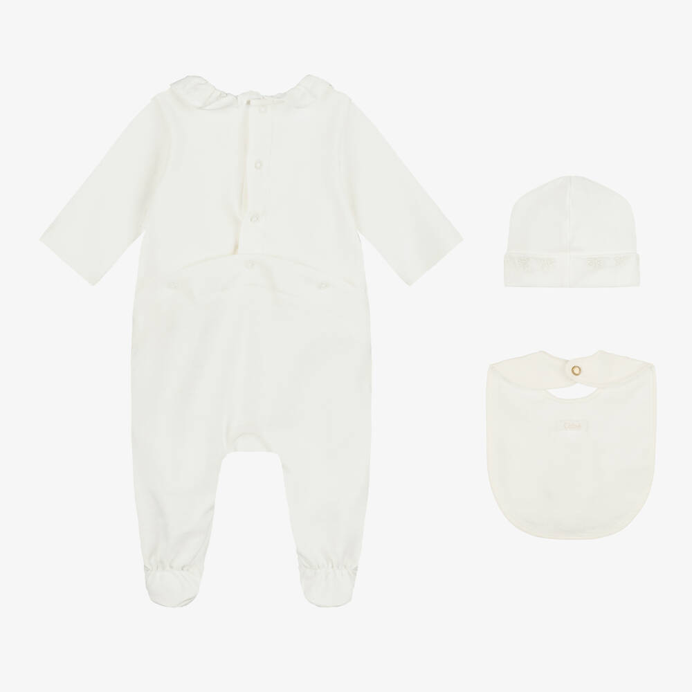 Chloé-طقم فاخر عاجي للبنات الرضع | Childrensalon Outlet