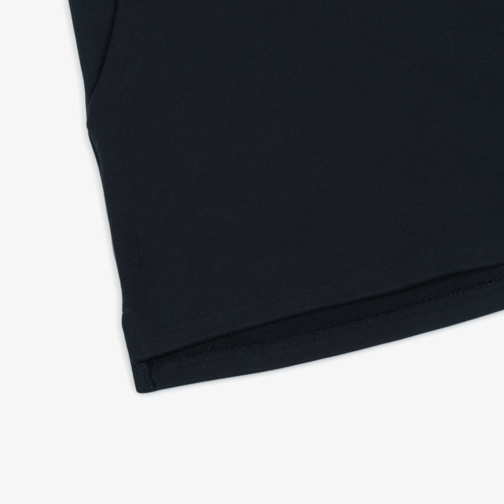 Chloé-Girls Elegant Navy Hooded Cotton Dress | Childrensalon Outlet