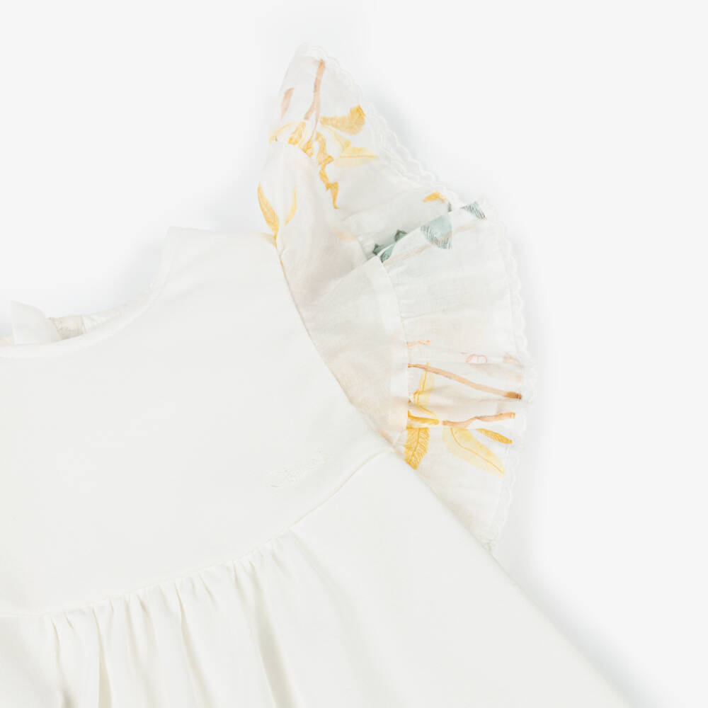 Chloé-Эфирное кремовое хлопковое платье для девочек | Childrensalon Outlet