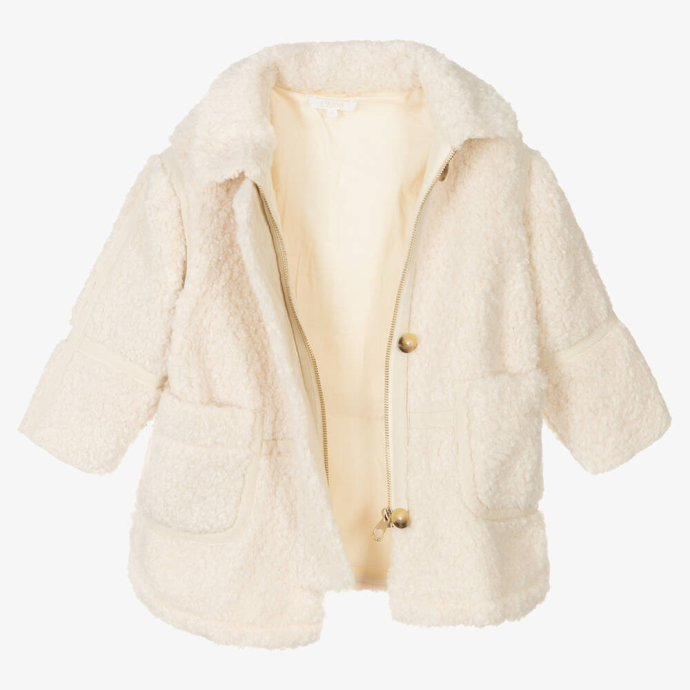 Chloe Girls Faux Shearling Coat