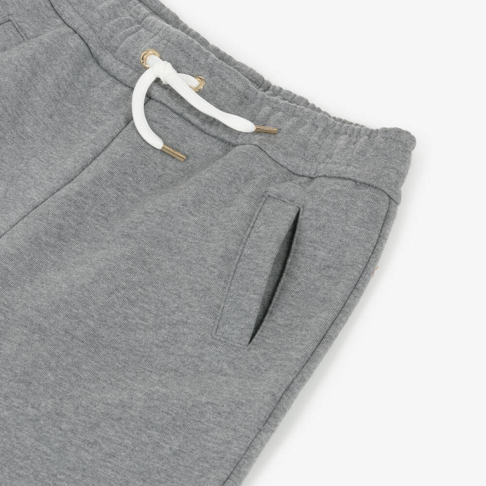 Chloé-Серые хлопковые джоггеры для девочек | Childrensalon Outlet