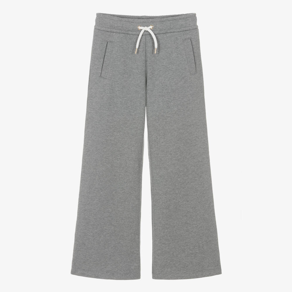 Chloé-Серые хлопковые джоггеры для девочек | Childrensalon Outlet