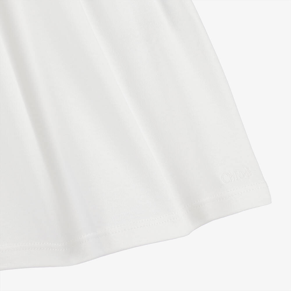 Chloé-Платье из кремового хлопка для девочек | Childrensalon Outlet