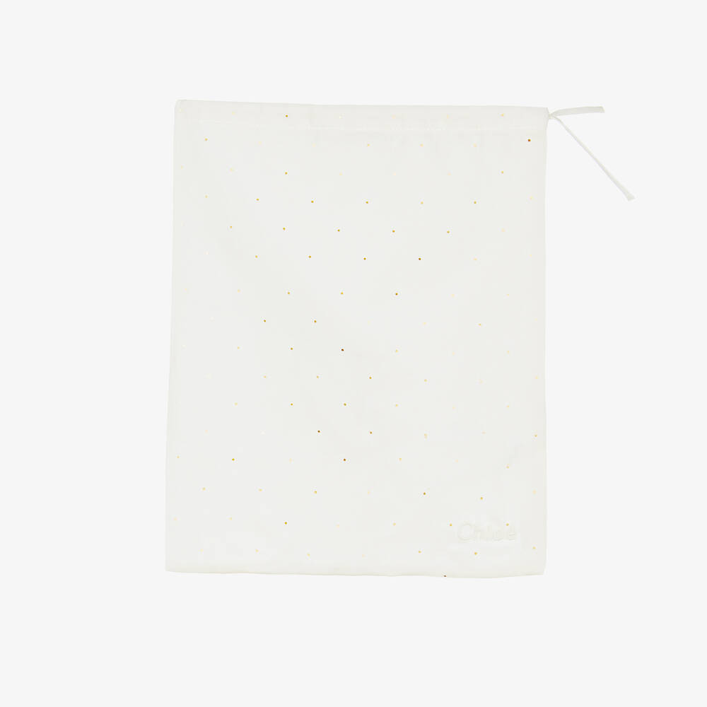 Chloé-Girls Ivory Cotton Pyjamas | Childrensalon Outlet