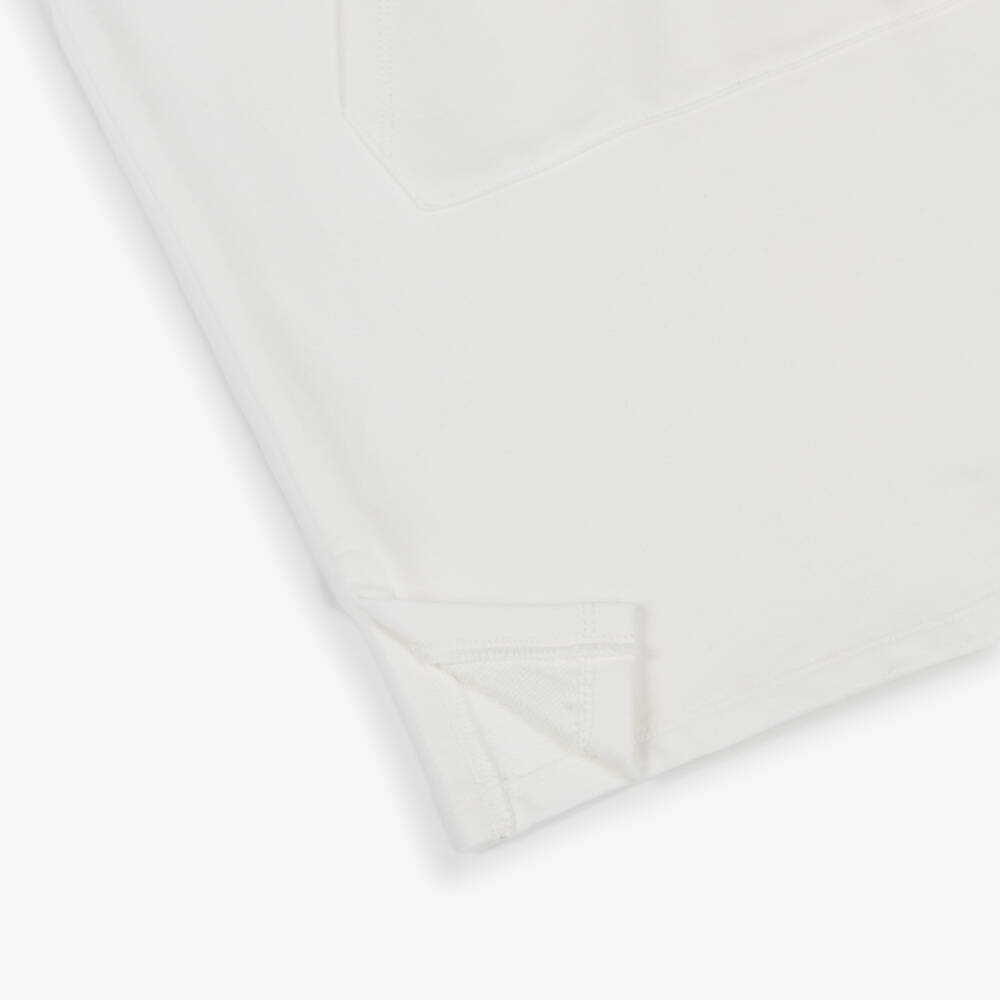 Chloé-Girls Ivory Cotton Sweatshirt Dress with Logo Print | Childrensalon Outlet