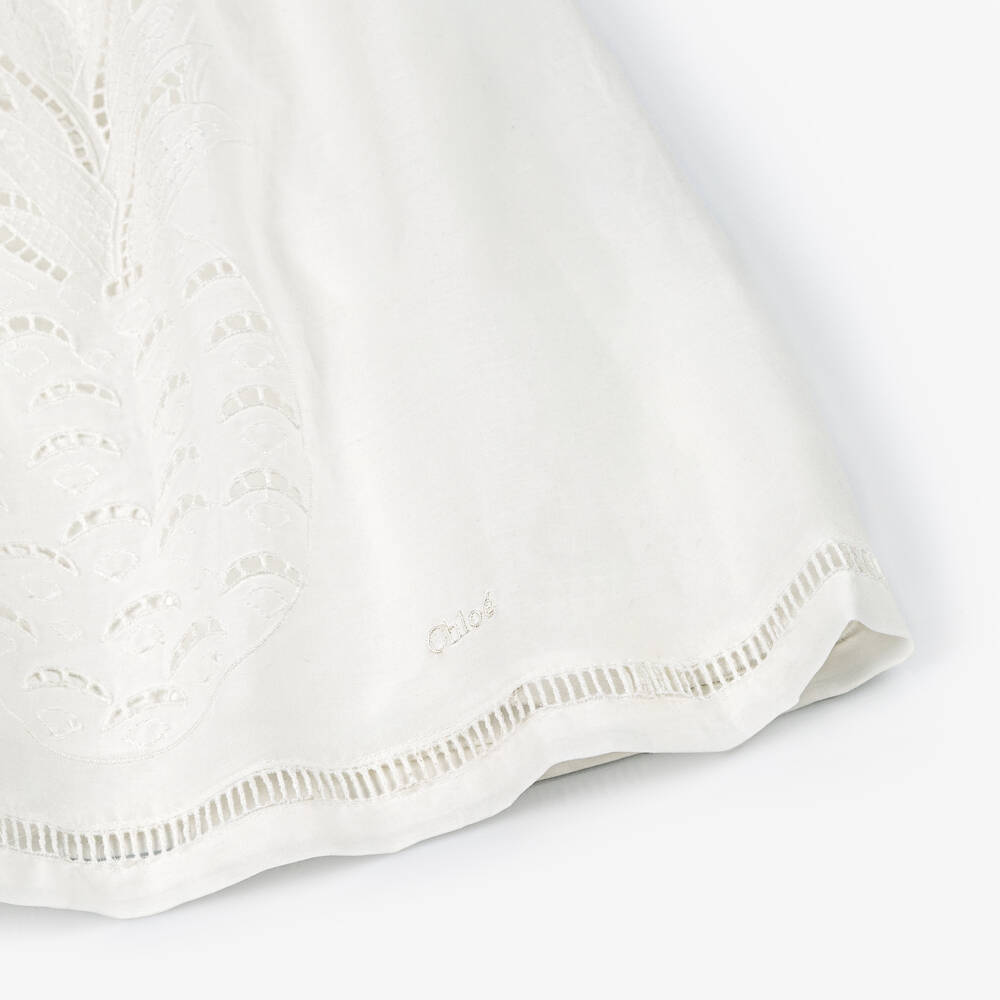 Chloé-Платье кремовое многослойное для девочек | Childrensalon Outlet