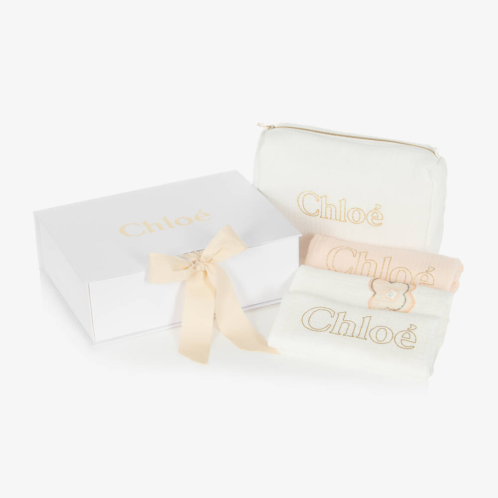 Chloé-Girls Ivory Muslin Gift Box | Childrensalon Outlet