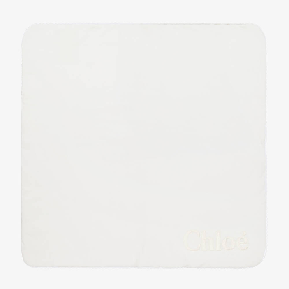 Chloé-Girls Ivory Organic Cotton Set | Childrensalon Outlet