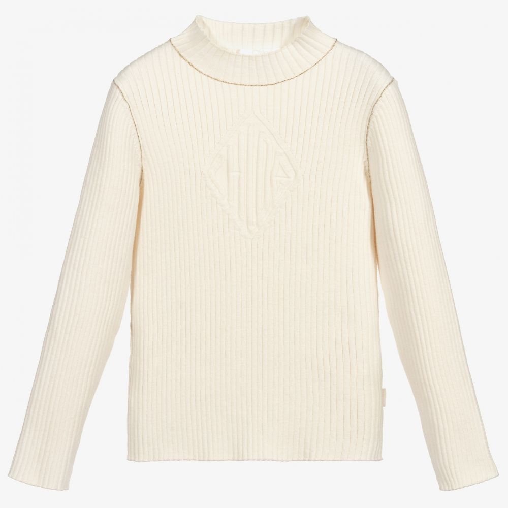 Girls ribbed sweater hotsell