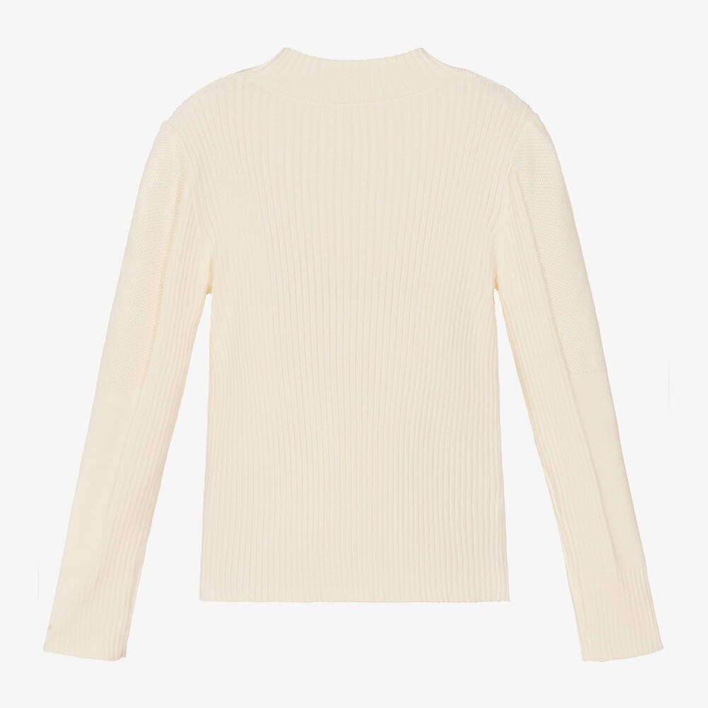 Chloé-Girls Ivory Rollneck Knit Jumper | Childrensalon Outlet