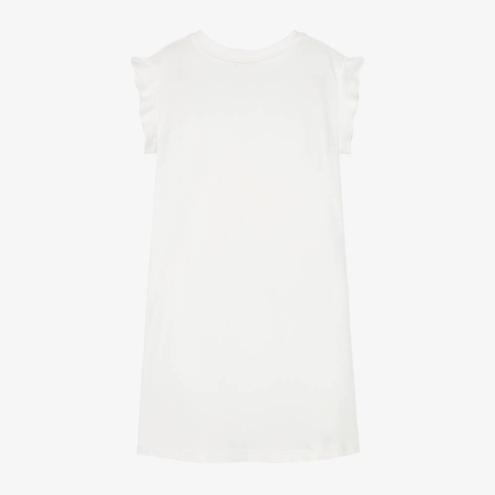 Chloé-Платье кремовое с тропическим принтом для девочек | Childrensalon Outlet