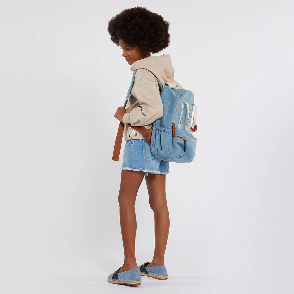 Denim backpack for girls new arrivals